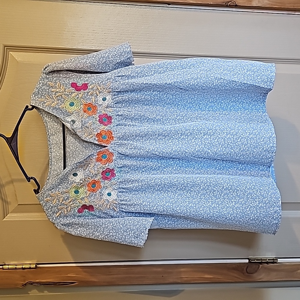 Shein XL floral blouse